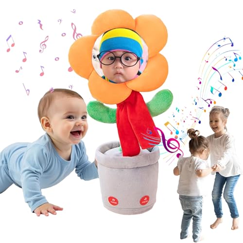 MYDYYO Tanzende Blume mit Individuellem Gesicht,Individuelles Tanzendes Sprechendes Sonnen Blumen Spielzeug,Wiederholt,was Sie Sagen, Verbinden Sie Bluetooth,um Musik Abzuspielen MYDYYO Tanzende Blume mit Individuellem Gesicht,Individuelles Tanzendes Sprechendes Sonnen Blumen Spielzeug,Wiederholt,was Sie Sagen, Verbinden Sie Bluetooth,um Musik Abzuspielen von MYDYYO