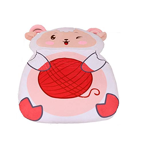 MYETO Plüschtier Nette Karikatur-Schaf-Tier-Matratze, Faule Sofakissen-Matte Weich, Karikatur-Bett-Kind-Tatami-Niedlicher Schlafsack Für Das Kind-Spiel-Schlaf-Lernen 200Cm X 120Cm von Psdndeww