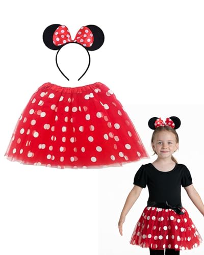 MYGLOAR Maus-Kostüm für Kinder, Karnevalskostüm für Kinder und Mädchen, rot-rosa Mini-Maus-Kostüm mit Mäuseohren am Stirnband, Halloween-Karnevals-Motto-Cosplay-Party-Maus-Kostüm MYGLOAR Maus-Kostüm für Kinder, Karnevalskostüm für Kinder und Mädchen, rot-rosa Mini-Maus-Kostüm mit Mäuseohren am Stirnband, Halloween-Karnevals-Motto-Cosplay-Party-Maus-Kostüm von MYGLOAR