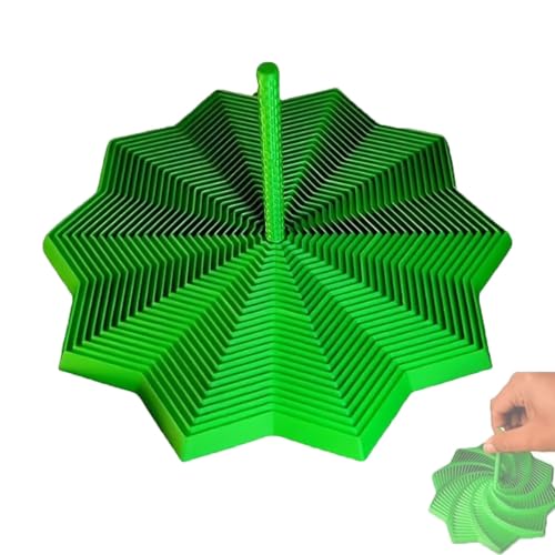 3 Stück 3D-Gedruckter erweiterter sensorischer Fidget-Stern, fraktales Fidget-Sechseck mit Griffen, erweiterbares sensorisches Fidget-Stern-Spielzeug(#04) von MYIHUIHUI