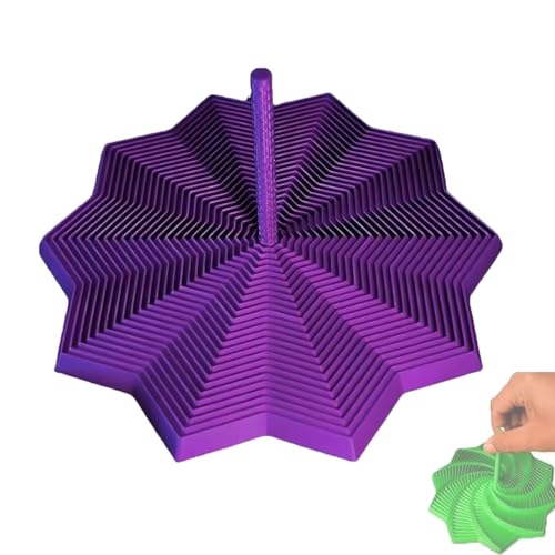 3 Stück 3D-Gedruckter erweiterter sensorischer Fidget-Stern, fraktales Fidget-Sechseck mit Griffen, erweiterbares sensorisches Fidget-Stern-Spielzeug(#05) von MYIHUIHUI