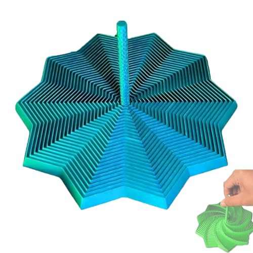 3D-Gedruckter erweiterter sensorischer Fidget-Stern, fraktales Fidget-Sechseck mit Griffen, Wabenspirale, fraktales Fidget-Sechseck(#01,6.9in) von MYIHUIHUI