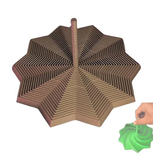 3D-Gedruckter erweiterter sensorischer Fidget-Stern, fraktales Fidget-Sechseck mit Griffen, Wabenspirale, fraktales Fidget-Sechseck(#03,4.72in) von MYIHUIHUI