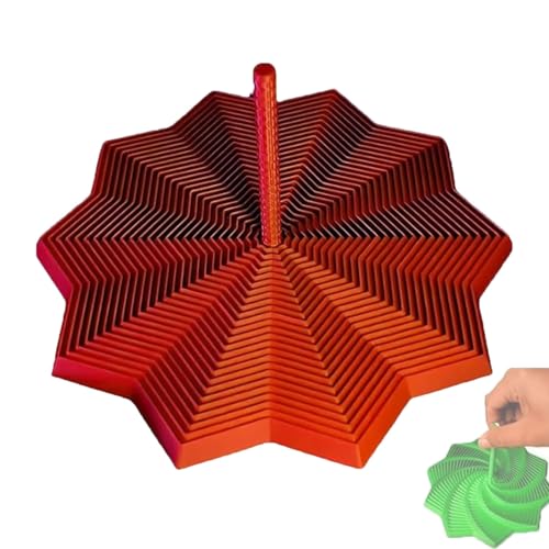 3D-Gedruckter erweiterter sensorischer Fidget-Stern, fraktales Fidget-Sechseck mit Griffen, Wabenspirale, fraktales Fidget-Sechseck(#06,4.72in) von MYIHUIHUI