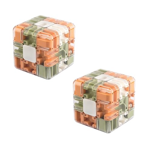 Großes 3D-Labyrinth-Würfelpuzzle. 3D-Labyrinth-Ballpuzzle. Verbessern Sie die räumliche Wahrnehmung und fördern Sie das logische Denken for Erwachsene.(2pcs) von MYIHUIHUI