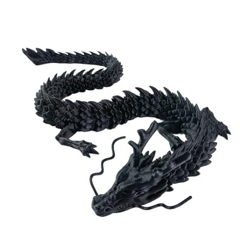 3D-gedruckter beweglicher Drache – 30 c realistischer beweglicher Drache, bewegliche 3D-gedruckte Drachenfigur, cooles Design, Drachenmodellfiguren, Dekoration für Zuhause, Aquarien, Autos und Büros von MYJIO