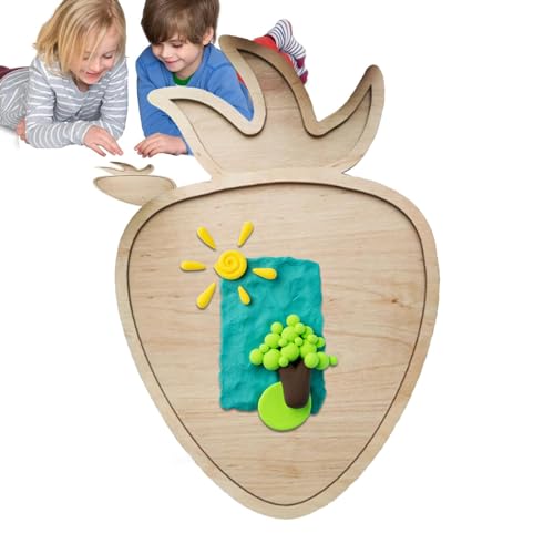 Sand Holztablett, Sensorisches Holztablett | Sortiertablett aus Holz mit einzigartigem Muster für Vorschulkinder,Lernspielzeug, Lehrmittel, lustige Spielzeuge für Kinder, Mädchen und Jungen von MYJIO