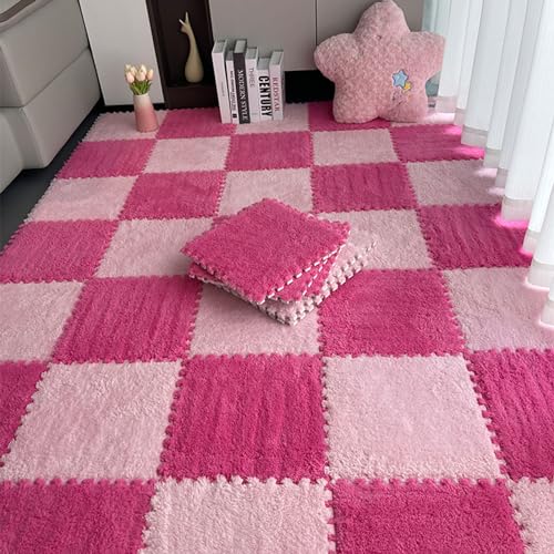 20 Fliesen 12x12 Zoll Puzzleteil-Teppich für den Boden, ineinandergreifende Bodenmatte aus Plüschschaum, 0,4 Zoll Dicker quadratischer Schaumstoffboden, Flauschiger Teppich, zum Verlegen Kleiner Fläc 20 Fliesen 12x12 Zoll Puzzleteil-Teppich für den Boden, ineinandergreifende Bodenmatte aus Plüschschaum, 0,4 Zoll Dicker quadratischer Schaumstoffboden, Flauschiger Teppich, zum Verlegen Kleiner Fläc von MYRDBT