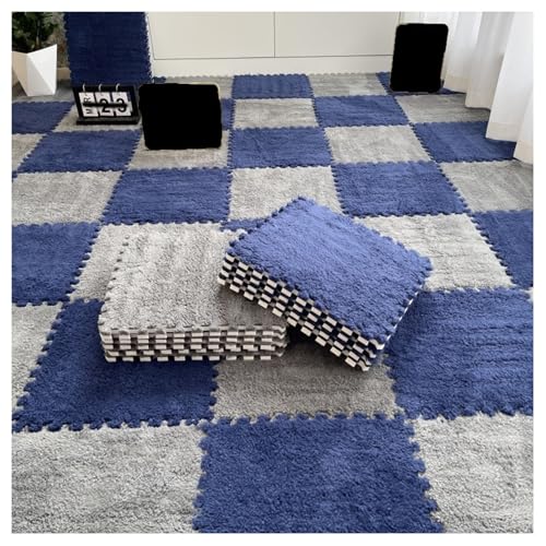 30 Stück Puzzlematten aus Teppichquadraten, Plüschschaum-Bodenmatte, 30 x 30 cm große quadratische Schaumstoff-Bodenfliesen, Flauschige ineinandergreifende Teppichfliesen, Bodenspielmatte für Zuhause 30 Stück Puzzlematten aus Teppichquadraten, Plüschschaum-Bodenmatte, 30 x 30 cm große quadratische Schaumstoff-Bodenfliesen, Flauschige ineinandergreifende Teppichfliesen, Bodenspielmatte für Zuhause von MYRDBT