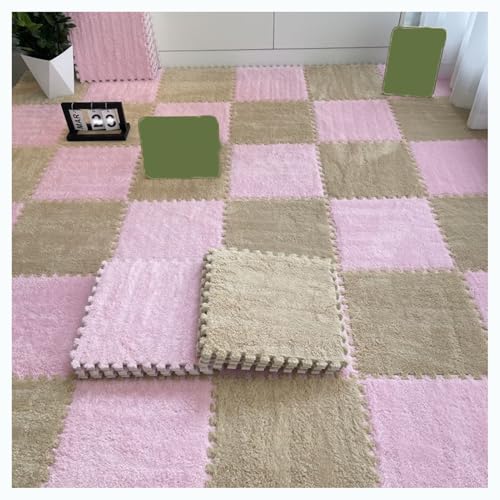 30-teilige Puzzlematte mit Teppichquadraten, Plüschschaum-Bodenmatte, 30 x 30 cm quadratische Schaumstoff-Bodenfliesen, Flauschige ineinandergreifende Teppichfliesen, Bodenspielmatte für Zuhause (Far 30-teilige Puzzlematte mit Teppichquadraten, Plüschschaum-Bodenmatte, 30 x 30 cm quadratische Schaumstoff-Bodenfliesen, Flauschige ineinandergreifende Teppichfliesen, Bodenspielmatte für Zuhause (Far von MYRDBT