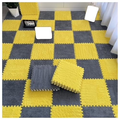 30-teilige Puzzlematte mit Teppichquadraten, Plüschschaum-Bodenmatte, 30 x 30 cm quadratische Schaumstoff-Bodenfliesen, Flauschige ineinandergreifende Teppichfliesen, Bodenspielmatte für Zuhause (Far 30-teilige Puzzlematte mit Teppichquadraten, Plüschschaum-Bodenmatte, 30 x 30 cm quadratische Schaumstoff-Bodenfliesen, Flauschige ineinandergreifende Teppichfliesen, Bodenspielmatte für Zuhause (Far von MYRDBT