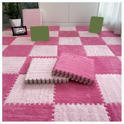 30-teilige Puzzlematte mit Teppichquadraten, Plüschschaum-Bodenmatte, 30 x 30 cm quadratische Schaumstoff-Bodenfliesen, Flauschige ineinandergreifende Teppichfliesen, Bodenspielmatte für Zuhause (Far 30-teilige Puzzlematte mit Teppichquadraten, Plüschschaum-Bodenmatte, 30 x 30 cm quadratische Schaumstoff-Bodenfliesen, Flauschige ineinandergreifende Teppichfliesen, Bodenspielmatte für Zuhause (Far von MYRDBT