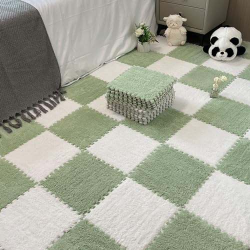 Ineinander greifender Teppich, 20-teiliger Bodenpuzzle-Teppich, ineinander greifende Bodenmatte aus Plüschschaum, quadratischer Bodenteppich aus Schaumstoff, ineinander greifende Puzzlematte, Kletter Ineinander greifender Teppich, 20-teiliger Bodenpuzzle-Teppich, ineinander greifende Bodenmatte aus Plüschschaum, quadratischer Bodenteppich aus Schaumstoff, ineinander greifende Puzzlematte, Kletter von MYRDBT