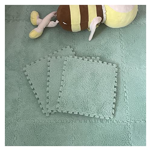 Patchwork-Teppich, 16-teilig, ineinandergreifende Schaumstoffmatten, Flauschige Teppichfliesen, Plüsch-Teppich, quadratische Spleiß-Bodenfliesen, weiche Spielmatte, Puzzle-Bodenmatte für Spielzimmer, Patchwork-Teppich, 16-teilig, ineinandergreifende Schaumstoffmatten, Flauschige Teppichfliesen, Plüsch-Teppich, quadratische Spleiß-Bodenfliesen, weiche Spielmatte, Puzzle-Bodenmatte für Spielzimmer, von MYRDBT
