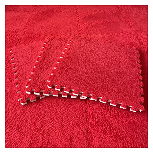 Patchwork-Teppich, 16-teilig, ineinandergreifende Schaumstoffmatten, Flauschige Teppichfliesen, Plüsch-Teppich, quadratische Spleiß-Bodenfliesen, weiche Spielmatte, Puzzle-Bodenmatte für Spielzimmer, Patchwork-Teppich, 16-teilig, ineinandergreifende Schaumstoffmatten, Flauschige Teppichfliesen, Plüsch-Teppich, quadratische Spleiß-Bodenfliesen, weiche Spielmatte, Puzzle-Bodenmatte für Spielzimmer, von MYRDBT