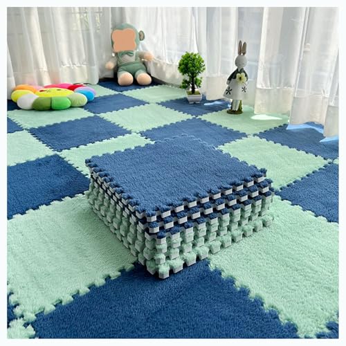 Plüschschaum-Bodenmatte, 30 x 30 cm, quadratische Puzzle-Schaumstoffmatte, ineinandergreifende Plüsch-Teppichfliesen, Flauschige Schaumstoff-Spielmatte für Klassenzimmer/Spielbereich/Zuhause (Größe: Plüschschaum-Bodenmatte, 30 x 30 cm, quadratische Puzzle-Schaumstoffmatte, ineinandergreifende Plüsch-Teppichfliesen, Flauschige Schaumstoff-Spielmatte für Klassenzimmer/Spielbereich/Zuhause (Größe: von MYRDBT