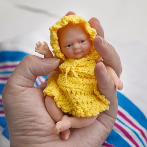MYREBABY 4,5 Zoll Mini Realistische Neugeborene Babypuppen - Silikon Ganzkörper Stressabbau MYREBABY 4,5 Zoll Mini Realistische Neugeborene Babypuppen - Silikon Ganzkörper Stressabbau von MYREBABY