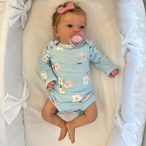 MYREBABY 43,2 cm große, realistische und niedliche Augen geöffnete Reborn-Puppe, Mädchen namens Summe mit blauen Augen, lebensechte Babypuppen, die für Kinder ab 3 Jahren echt aussehen (erhalten Sie MYREBABY 43,2 cm große, realistische und niedliche Augen geöffnete Reborn-Puppe, Mädchen namens Summe mit blauen Augen, lebensechte Babypuppen, die für Kinder ab 3 Jahren echt aussehen (erhalten Sie von MYREBABY