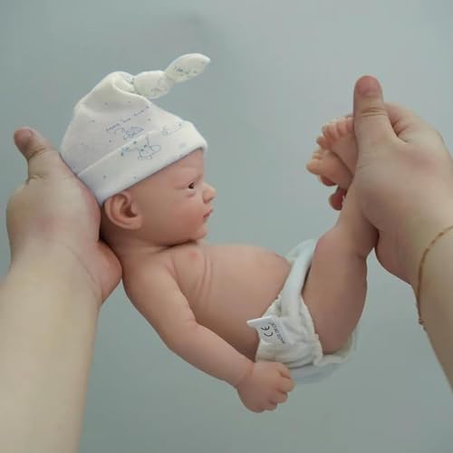 MYREBABY - Ganzkörper-Silikonpuppe mit 30,5 cm Mikropreemie für Kinder, John Lifelike Reborn Doll Surprice für Kinder, Anti-Stress-Spielzeug MYREBABY - Ganzkörper-Silikonpuppe mit 30,5 cm Mikropreemie für Kinder, John Lifelike Reborn Doll Surprice für Kinder, Anti-Stress-Spielzeug von MYREBABY
