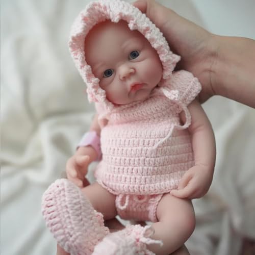 MYREBABY Ganzkörper-Silikonpuppe mit 30,5 cm (12 Zoll) Mikropreemie, realistische und wiedergeborene Babypuppe, Surprice für Kinder, Stressabbau von MYREBABY