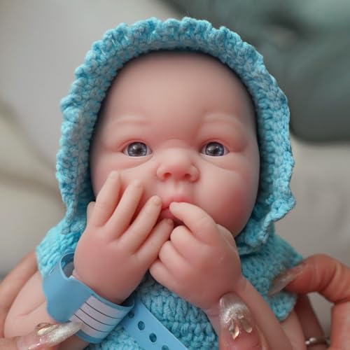 MYREBABY - Ganzkörper-Silikonpuppe mit 30,5 cm Micro Preemie, für Kinder und Kinder mit Alan Lifelike Reborn Surprice von MYREBABY
