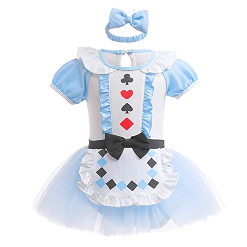 MYRISAM Karnevalskostüm für Mädchen Baby Alice Geburtstag Prinzessin Tutu Kleid Romper Bodysuit w/Stirnband Weihnachtsoutfit Halloween 3-6 Monate MYRISAM Karnevalskostüm für Mädchen Baby Alice Geburtstag Prinzessin Tutu Kleid Romper Bodysuit w/Stirnband Weihnachtsoutfit Halloween 3-6 Monate von MYRISAM