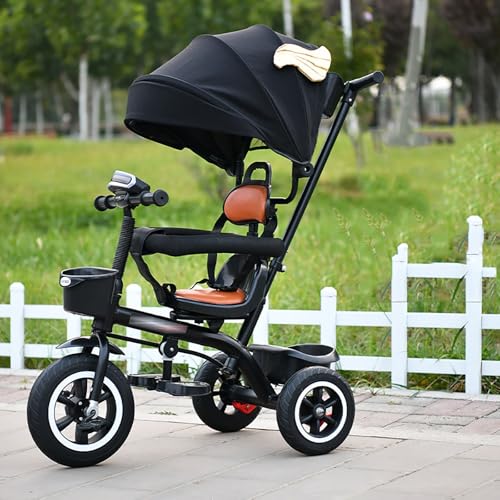 4 in 1 Laufrad Dreirad, Baby-Dreirad mit abnehmbarem Verdeck, verstellbarem Schiebegriff, Sicherheitsgurt, klappbarer Fußstütze und Aufbewahrungskorb, Kinderwagen Fahrrad Geschenk für Kleinkinder 8 Mo 4 in 1 Laufrad Dreirad, Baby-Dreirad mit abnehmbarem Verdeck, verstellbarem Schiebegriff, Sicherheitsgurt, klappbarer Fußstütze und Aufbewahrungskorb, Kinderwagen Fahrrad Geschenk für Kleinkinder 8 Mo von MYRTFK