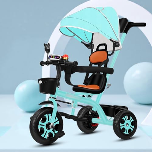 4 in 1 Laufrad Dreirad, Baby-Dreirad mit abnehmbarem Verdeck, verstellbarem Schiebegriff, Sicherheitsgurt, klappbarer Fußstütze und Aufbewahrungskorb, Kinderwagen Fahrrad Geschenk für Kleinkinder 8 Mo 4 in 1 Laufrad Dreirad, Baby-Dreirad mit abnehmbarem Verdeck, verstellbarem Schiebegriff, Sicherheitsgurt, klappbarer Fußstütze und Aufbewahrungskorb, Kinderwagen Fahrrad Geschenk für Kleinkinder 8 Mo von MYRTFK