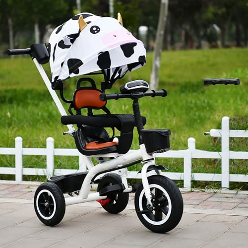 4 in 1 Laufrad Dreirad, Baby-Dreirad mit abnehmbarem Verdeck, verstellbarem Schiebegriff, Sicherheitsgurt, klappbarer Fußstütze und Aufbewahrungskorb, Kinderwagen Fahrrad Geschenk für Kleinkinder 8 Mo 4 in 1 Laufrad Dreirad, Baby-Dreirad mit abnehmbarem Verdeck, verstellbarem Schiebegriff, Sicherheitsgurt, klappbarer Fußstütze und Aufbewahrungskorb, Kinderwagen Fahrrad Geschenk für Kleinkinder 8 Mo von MYRTFK