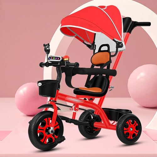 4 in 1 Laufrad Dreirad, Baby-Dreirad mit abnehmbarem Verdeck, verstellbarem Schiebegriff, Sicherheitsgurt, klappbarer Fußstütze und Aufbewahrungskorb, Kinderwagen Fahrrad Geschenk für Kleinkinder 8 Mo 4 in 1 Laufrad Dreirad, Baby-Dreirad mit abnehmbarem Verdeck, verstellbarem Schiebegriff, Sicherheitsgurt, klappbarer Fußstütze und Aufbewahrungskorb, Kinderwagen Fahrrad Geschenk für Kleinkinder 8 Mo von MYRTFK