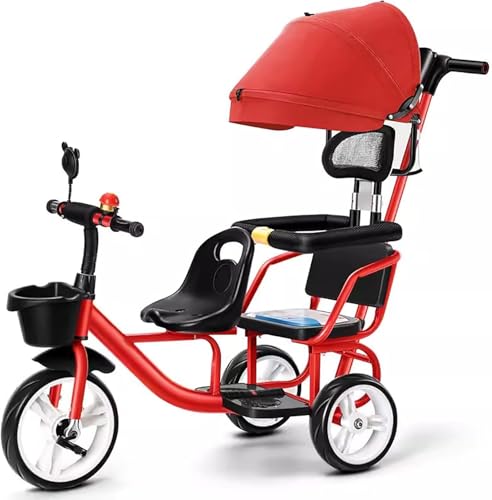 4 in 1 Laufrad Dreirad, Dreirad Multi-Funtion Kinder Dreirad mit Doppelsitz& Verdeck, abnehmbarer hinterer Schiebebügel, für 1-7 Jahre Kleinkind erste Dreirad für Bewegung, Radfahren und Outdoor-Spiel 4 in 1 Laufrad Dreirad, Dreirad Multi-Funtion Kinder Dreirad mit Doppelsitz& Verdeck, abnehmbarer hinterer Schiebebügel, für 1-7 Jahre Kleinkind erste Dreirad für Bewegung, Radfahren und Outdoor-Spiel von MYRTFK