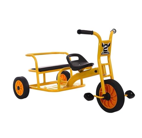 Kinderdreiräder, Outdoor-Spielgeräte, Reifenfrei, Dreiradrahmen aus Karbonstahl, für Kinder von 2–6 Jahren, Pedaldreirad für Vorschulkindergärten von MYRTFK
