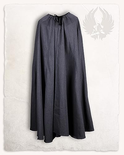 MYTHOLON Carl Umhang, schwarz, Kostüm aus Baumwolle, Mittelalter LARP, Verkleidung Damen Herren MYTHOLON Carl Umhang, schwarz, Kostüm aus Baumwolle, Mittelalter LARP, Verkleidung Damen Herren von MYTHOLON