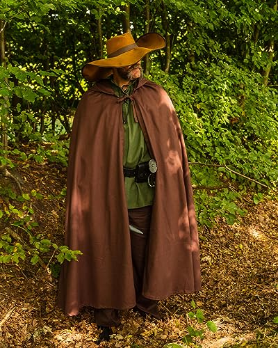 MYTHOLON Harun Umhang, braun, Kapuzenumhang, Umhang mit Kapuze aus Baumwolle, Mittelalter, LARP, Cosplay, Wikinger MYTHOLON Harun Umhang, braun, Kapuzenumhang, Umhang mit Kapuze aus Baumwolle, Mittelalter, LARP, Cosplay, Wikinger von MYTHOLON