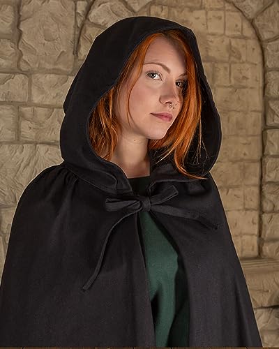 MYTHOLON Harun Umhang, schwarz, Kapuzenumhang, Umhang mit Kapuze aus Baumwolle, Mittelalter, LARP, Cosplay, Wikinger MYTHOLON Harun Umhang, schwarz, Kapuzenumhang, Umhang mit Kapuze aus Baumwolle, Mittelalter, LARP, Cosplay, Wikinger von MYTHOLON