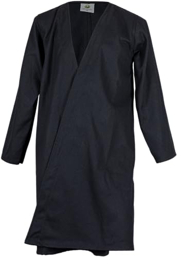 MYTHOLON Shapur Klappenrock Canvas schwarz, Wikinger Tunika, Mittelalter, LARP von MYTHOLON