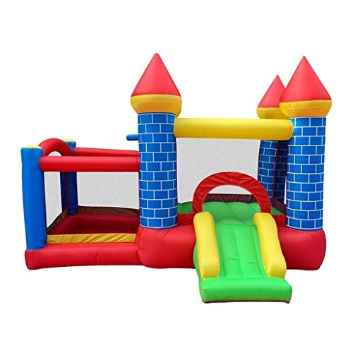 Hüpfburg, Aufblasbares Schloss, quadratisches Kindergarten-Trampolin for den Innen- und Außenbereich, kleines Spielzeug-Geschenk for Kinder, blau Hüpfburg, Aufblasbares Schloss, quadratisches Kindergarten-Trampolin for den Innen- und Außenbereich, kleines Spielzeug-Geschenk for Kinder, blau von MYXJX