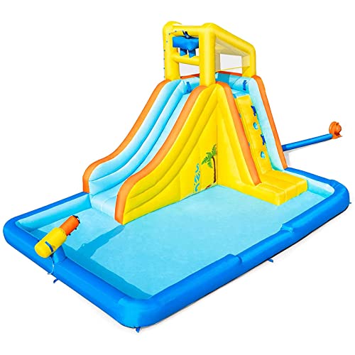 Hüpfburg, Dicke Hüpfburg, aufblasbares Hüpfhaus voller Spaß, Wasser-Pool-Rutsche, Aktivitätszentrum lässt Sich in Sekundenschnelle aufbauen, Kletterwand Hüpfburg, Dicke Hüpfburg, aufblasbares Hüpfhaus voller Spaß, Wasser-Pool-Rutsche, Aktivitätszentrum lässt Sich in Sekundenschnelle aufbauen, Kletterwand von MYXJX