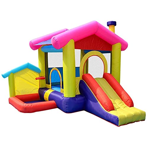 Hüpfburg, Hüpfburg, hochwertige aufblasbare Hüpfburg for drinnen und draußen, kleine Spielzeuge, freche aufblasbare Burg von MYXJX