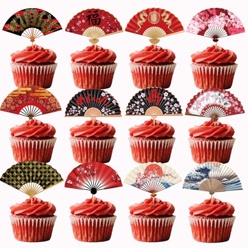 Hibachi-Cupcake-Topper, Hibachi-Kuchendekorationen, Hibachi-Party-Dekorationen, japanische Party-Dekorationen, 24 Stück von MZ.ogm