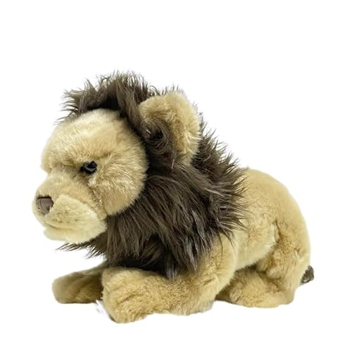 13,4" Realistisches Löwenplüschtier, weiches männliches Löwen-Stofftier mit Mähne, Wildtierplüsch (Panthera Leo) von MZICXV