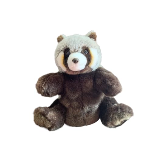 25 cm realistische Waschbär-Handpuppe, weiches Plüschtier (Procyon lotor) von MZICXV