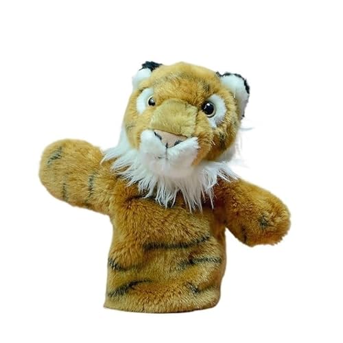 9,4" Tiger-Handpuppe, weiche Tiger-Plüschpuppe for Geschichtenerzählen, Rollenspiel-Spielzeug von MZICXV