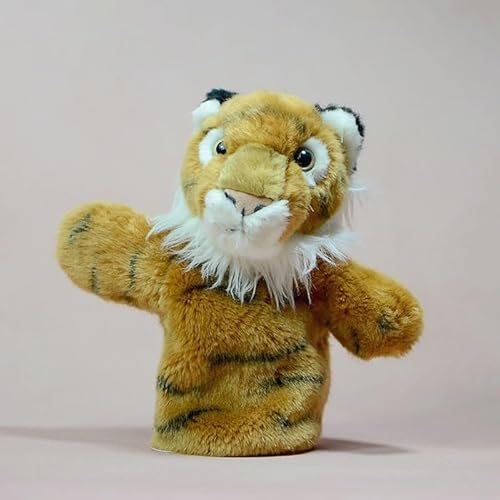 9,4" Tiger-Handpuppe, weiche gelbe Tiger-Plüschpuppe for Geschichtenerzählen, realistische Tigerpuppe 9,4" Tiger-Handpuppe, weiche gelbe Tiger-Plüschpuppe for Geschichtenerzählen, realistische Tigerpuppe von MZICXV