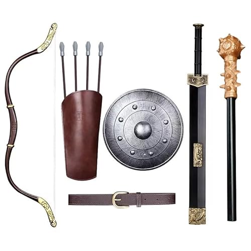 Antikes chinesisches Spielzeugschwert im Han-Jian-Stil for, 65 cm große Kunststoffnachbildung, Cosplay-Requisite for Jungenkostüme aus der Zeit der Streitenden Reiche, Theater und Aufführung(B) von MZICXV