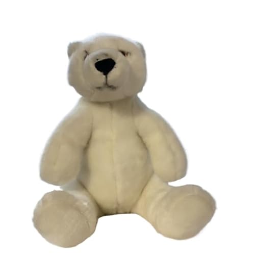 MZICXV 10,2" realistisches Eisbär-Plüschtier, weiches weißes Bären-Stofftier, arktisches Tierplüschtier (Ursus maritimus) von MZICXV