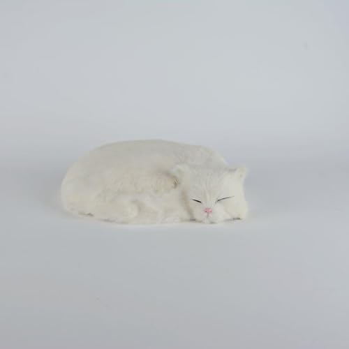 MZICXV 10,6" Realistisches schlafendes Plüschtier, Stofftier, lebensechte Figur(White) von MZICXV