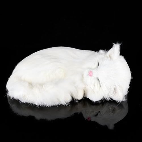 MZICXV 10,6" Realistisches schlafendes Plüschtier, süßes Kätzchen-Stofftier, lebensechte Figur(E) von MZICXV