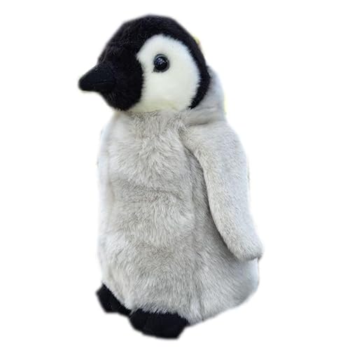 MZICXV 10" Kaiserpinguin-Küken-Plüschtier, realistischer ausgestopfter Pinguin, weiches Tierplüschtier (Aptenodytes forsteri) von MZICXV