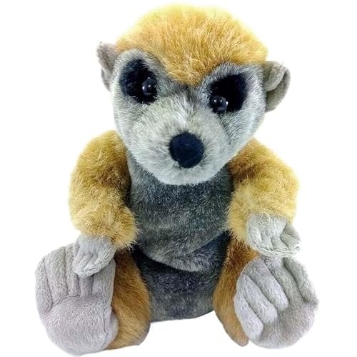 MZICXV 10" Realistisches Erdmännchen-Plüschtier, weiches Erdmännchen-Plüschtier (Suricata suricatta) von MZICXV